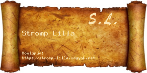 Stromp Lilla névjegykártya